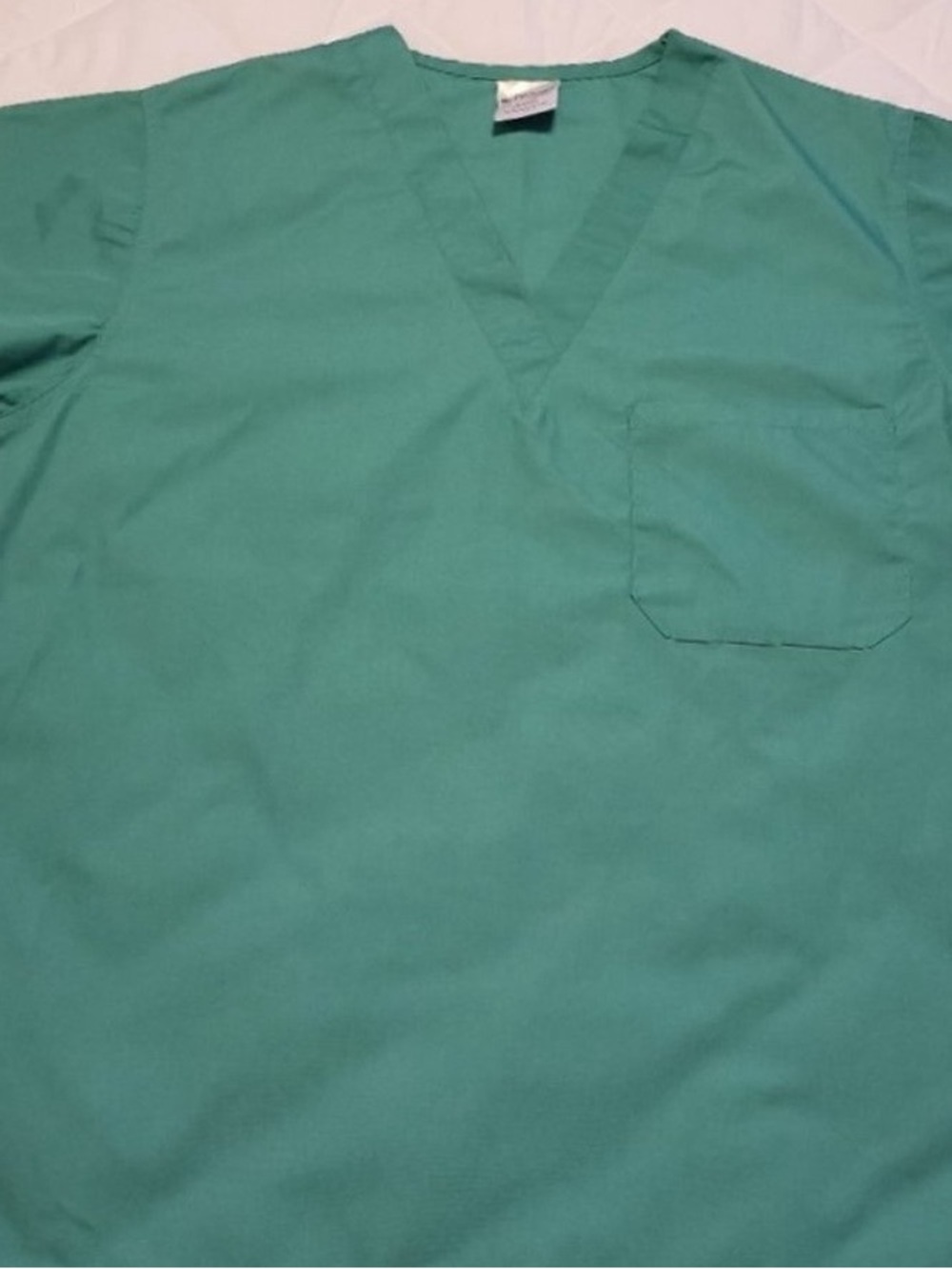 Men's Teal V-Neck Medical Scrub Top